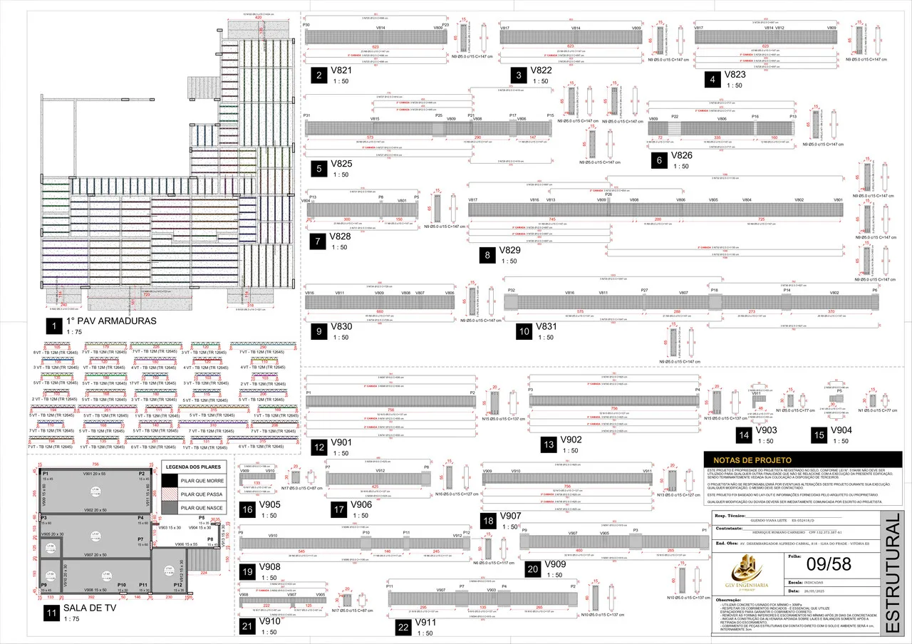 Prancha do aluno Glendo