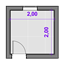 Ícone Cotas por ambiente