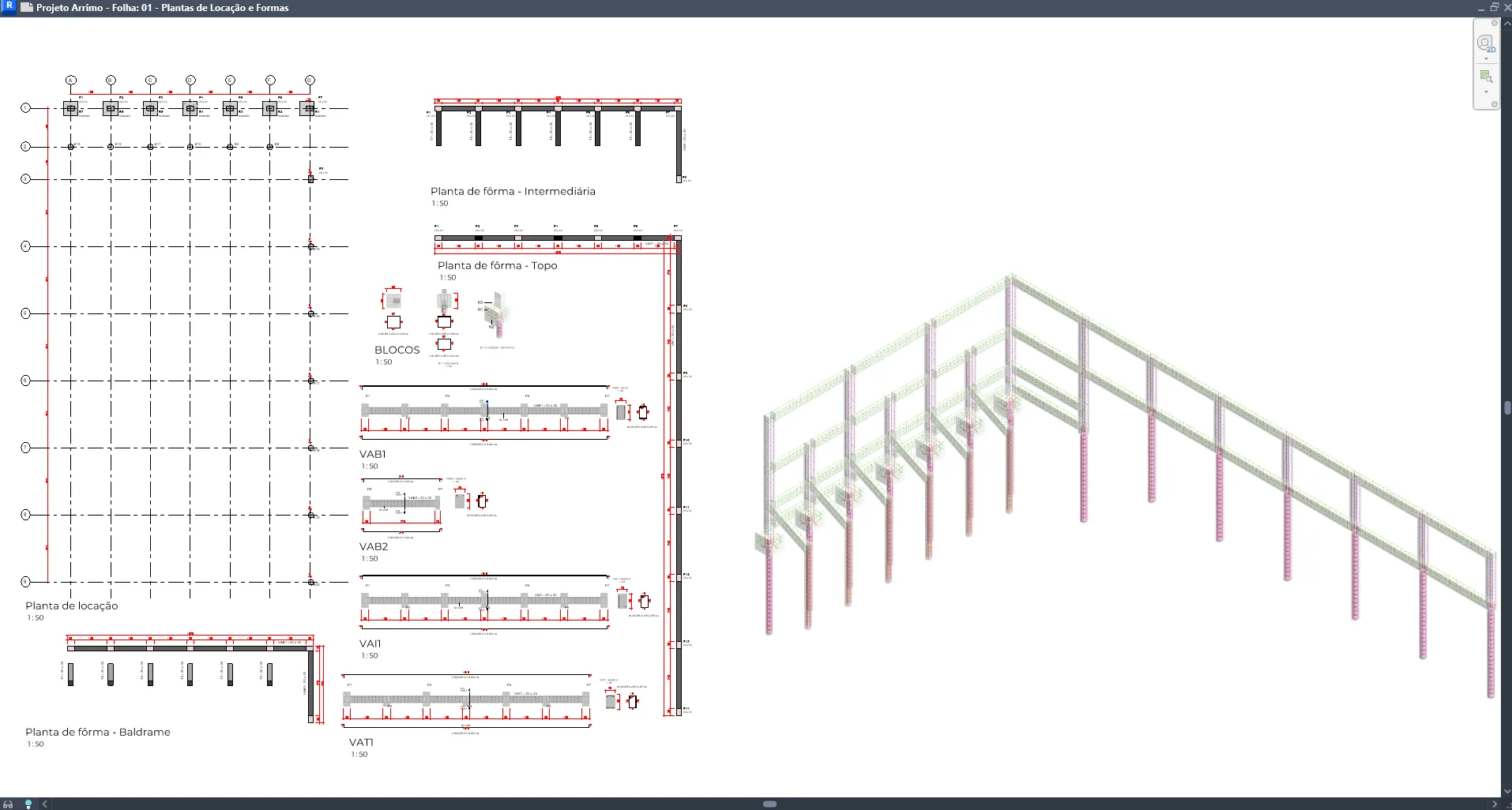 Exemplo de detalhamento estrutural