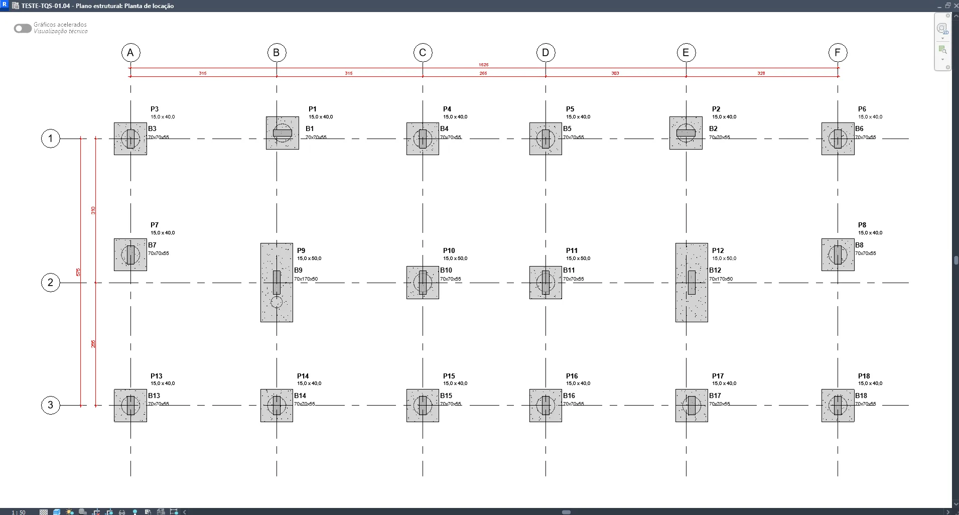 Exemplo de detalhamento estrutural